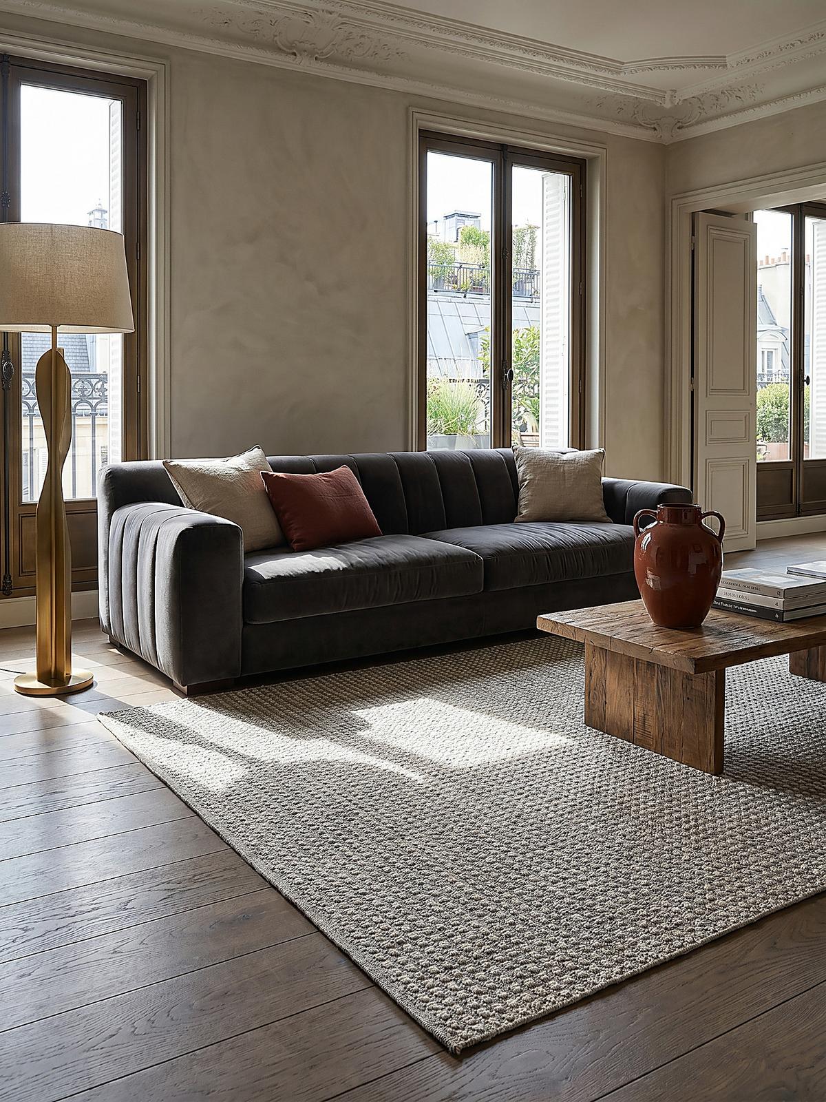 KURZFLORTEPPICH Waschbar NORA, einfarbig, aus Polyester, Grau, 140 x 194 cm - Grau, Textil (194/140cm) - KADIMA DESIGN