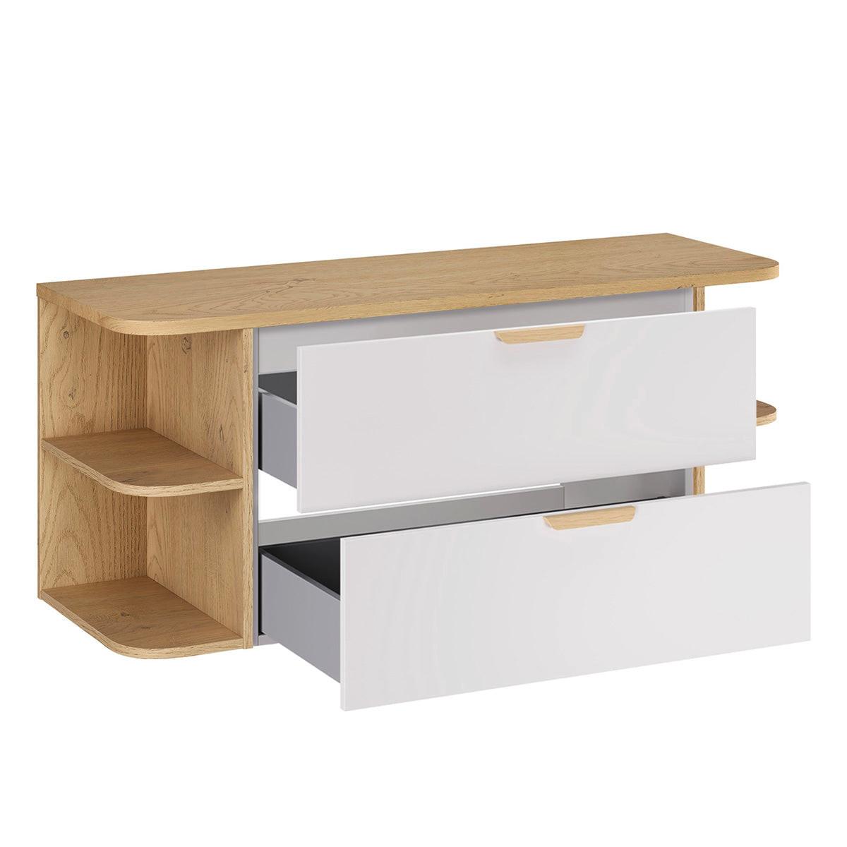 WASCHTISCHUNTERSCHRANK 120.4cm Oria Weiß - Weiß, Holzwerkstoff (120.4/50/45.8cm) - Petits-meubles