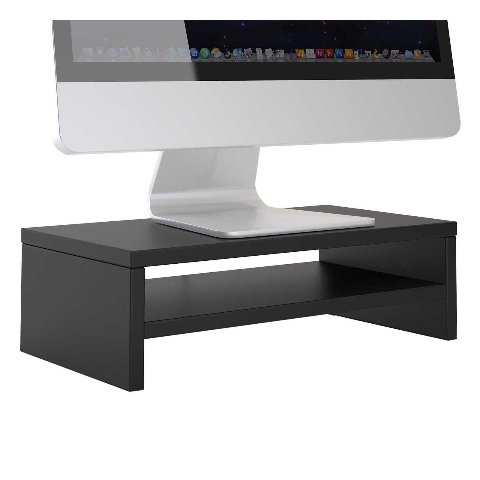 MONITORSTÄNDER SUBIDA - Schwarz, Holzwerkstoff (23/42/13cm) - CARO-Möbel