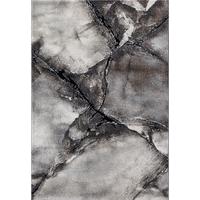 KURZFLORTEPPICH Abstrakt OGLIO Polypropylen Grau 120 x 170 cm - Grau, Textil (120/170cm) - KADIMA DESIGN
