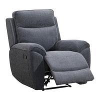 RELAXSESSEL Dolce, Fernsehsessel mit Relaxfunktion, 98 cm, Dunkelgrau, Chenille - Dunkelgrau, Textil (98/106/100cm) - Beautysofa