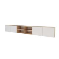 LOWBOARD ELIO-W 3x100x40x40 cm - Artisan / Weiß - Eiche Artisan, Holzwerkstoff (300/40/40cm) - ALTDECOR