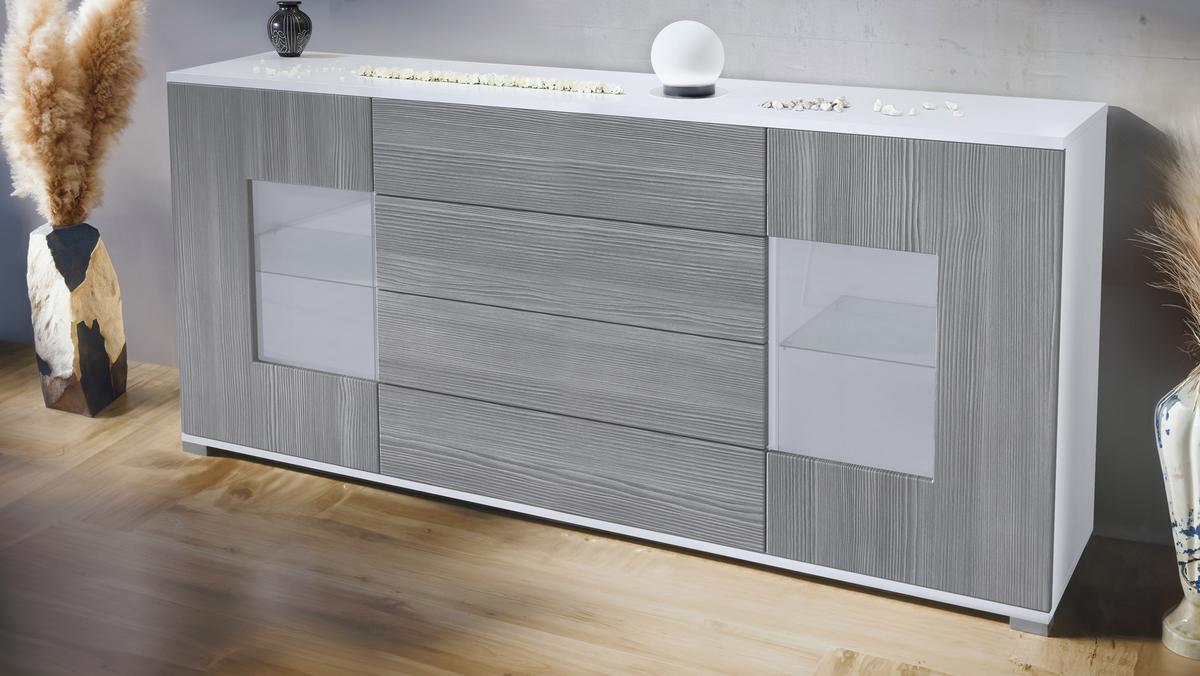 SIDEBOARD Grömitz Avola-Anthrazit - Anthrazit, Holzwerkstoff (166.5/75.5/35cm) - Vladon