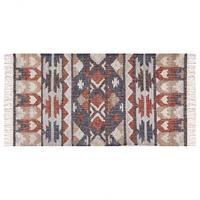 TEPPICH geflochten Kalfa 150/80 cm - Multicolor, Naturmaterialien (80/150cm) - Beliani