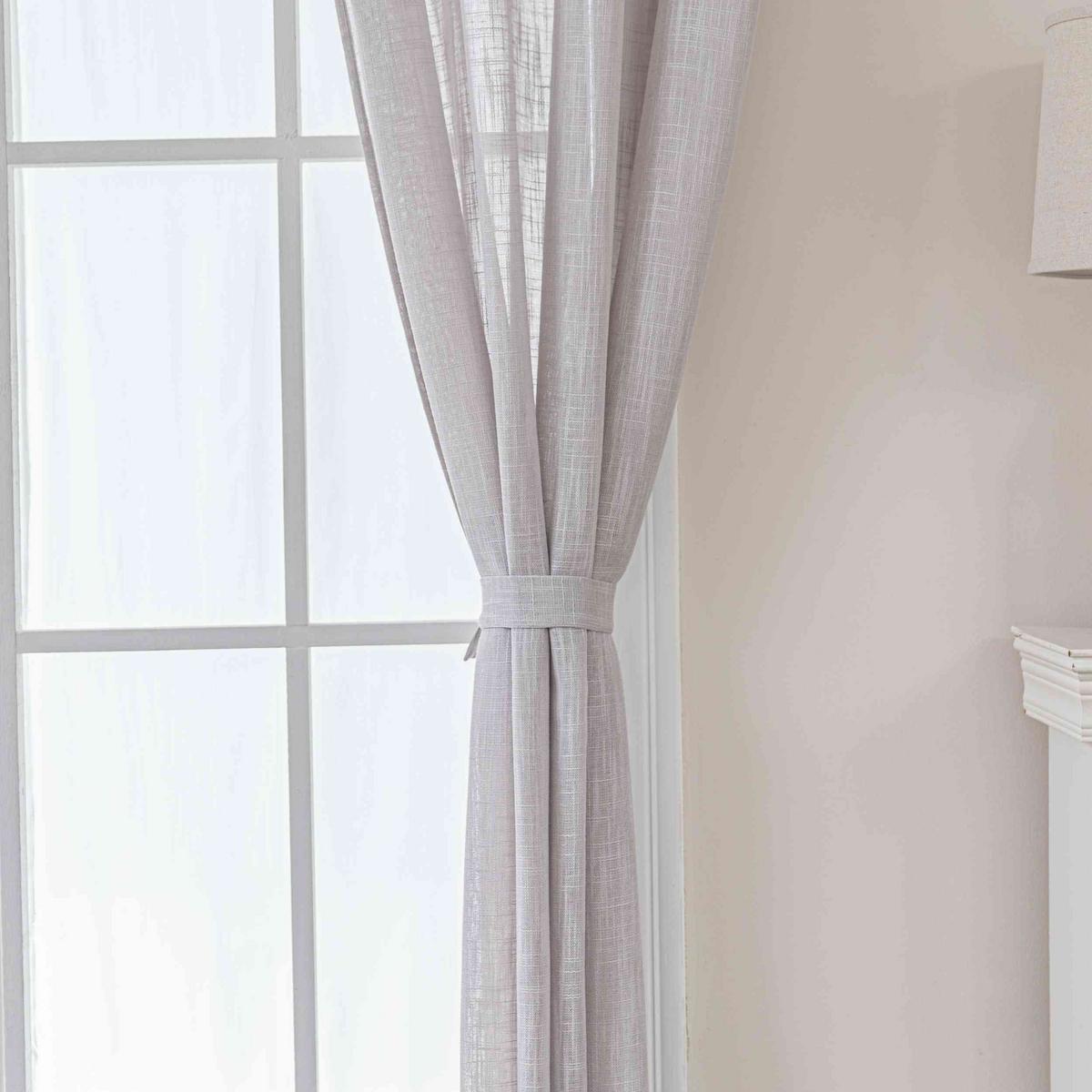 VORHANG 2ER SET SEOUL HxB 245x140 cm Grau - Grau, Textil (60/245cm) - Gardinenbox