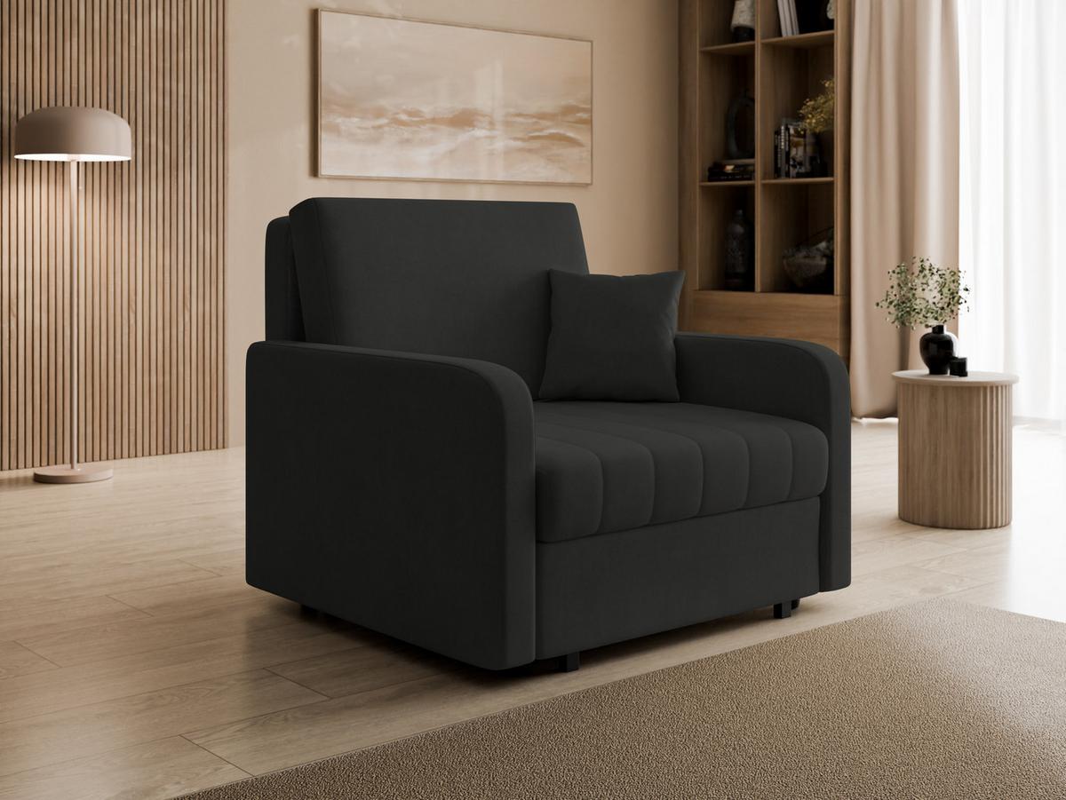 SCHLAFSESSEL Viva Silk I - Schwarz, Holz/Textil (102/85/98cm) - MIRJAN24
