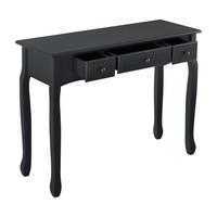 KONSOLENTISCH Hirschhorn - Schwarz, Holzwerkstoff (35/100/78cm) - [en.casa]
