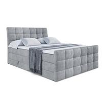 BOXSPRINGBETT BRUGO-Z KING - 140 x 200 - H3/H4 - Grau - Grau, Holzwerkstoff (140/200cm) - ALTDECOR