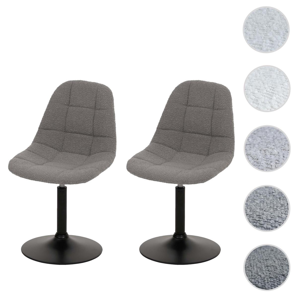 ESSZIMMERSTUHL Hellgrau 2er-Set - Hellgrau/Grau, Textil (47/83/43cm) - MCW