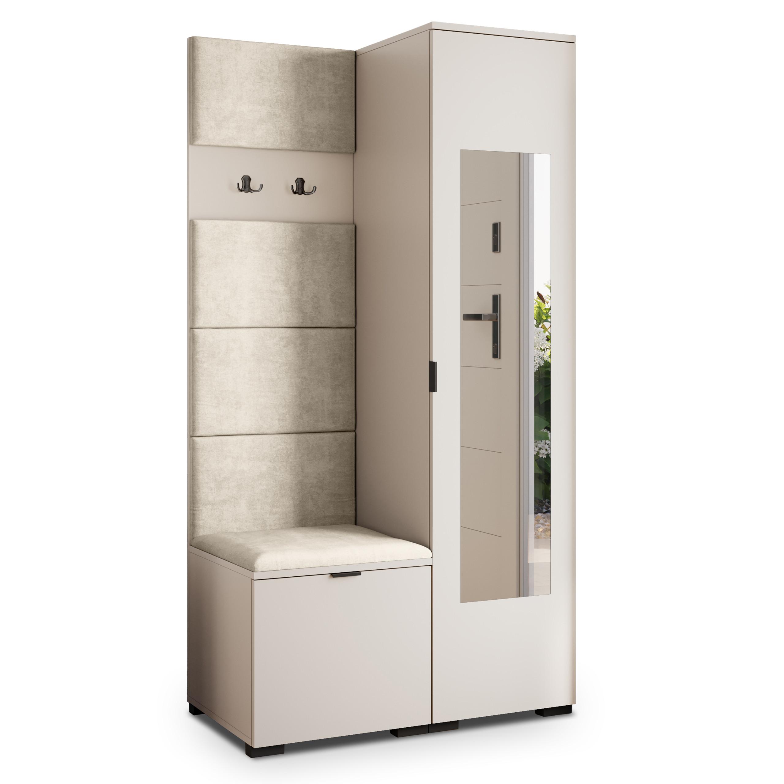 GARDEROBENSCHRANK VIRA 95/181/51 cm Modern Kaschmir - Kaschmir/Beige, Holzwerkstoff (95/181/51cm) - MASSENO