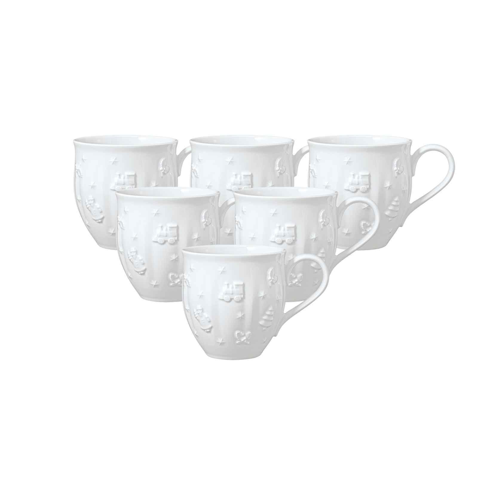 BECHER MIT HENKEL Toy's Delight Royal Classic weiß 440 ml 6er Set - Weiß, Keramik (0.44L) - Villeroy & Boch
