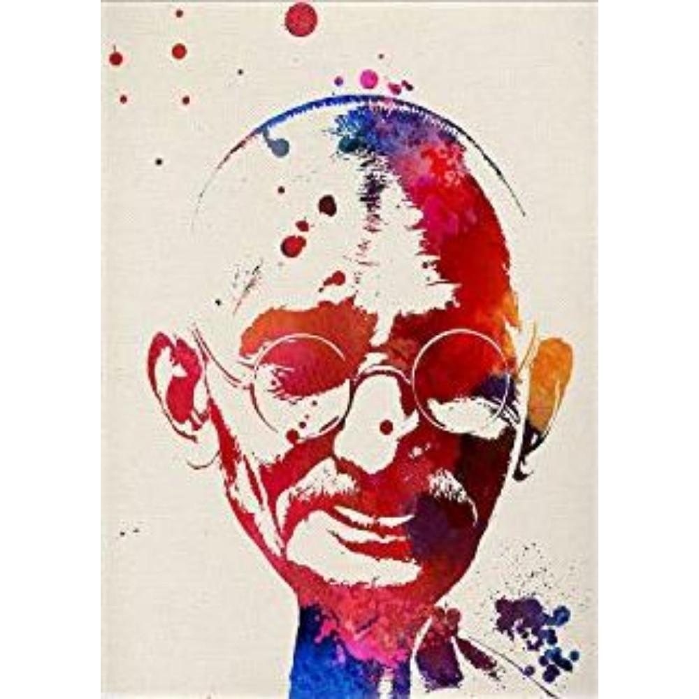 POSTER Mahatma Gandhi A4 Rahmenlos - Klar, Papier (29.7/5/21cm) - Nacnic