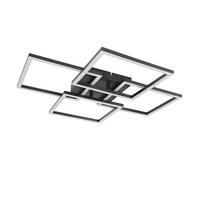 LED DECKENLEUCHTE Sylvex 58/58/6.7 cm - Schwarz, Kunststoff (58/58/6.7cm) - ZMH