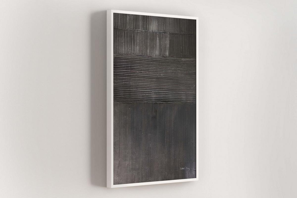 ÖLGEMÄLDE 80/120 cm - Schwarz, Holz/Textil (80/120cm) - KUNSTLOFT