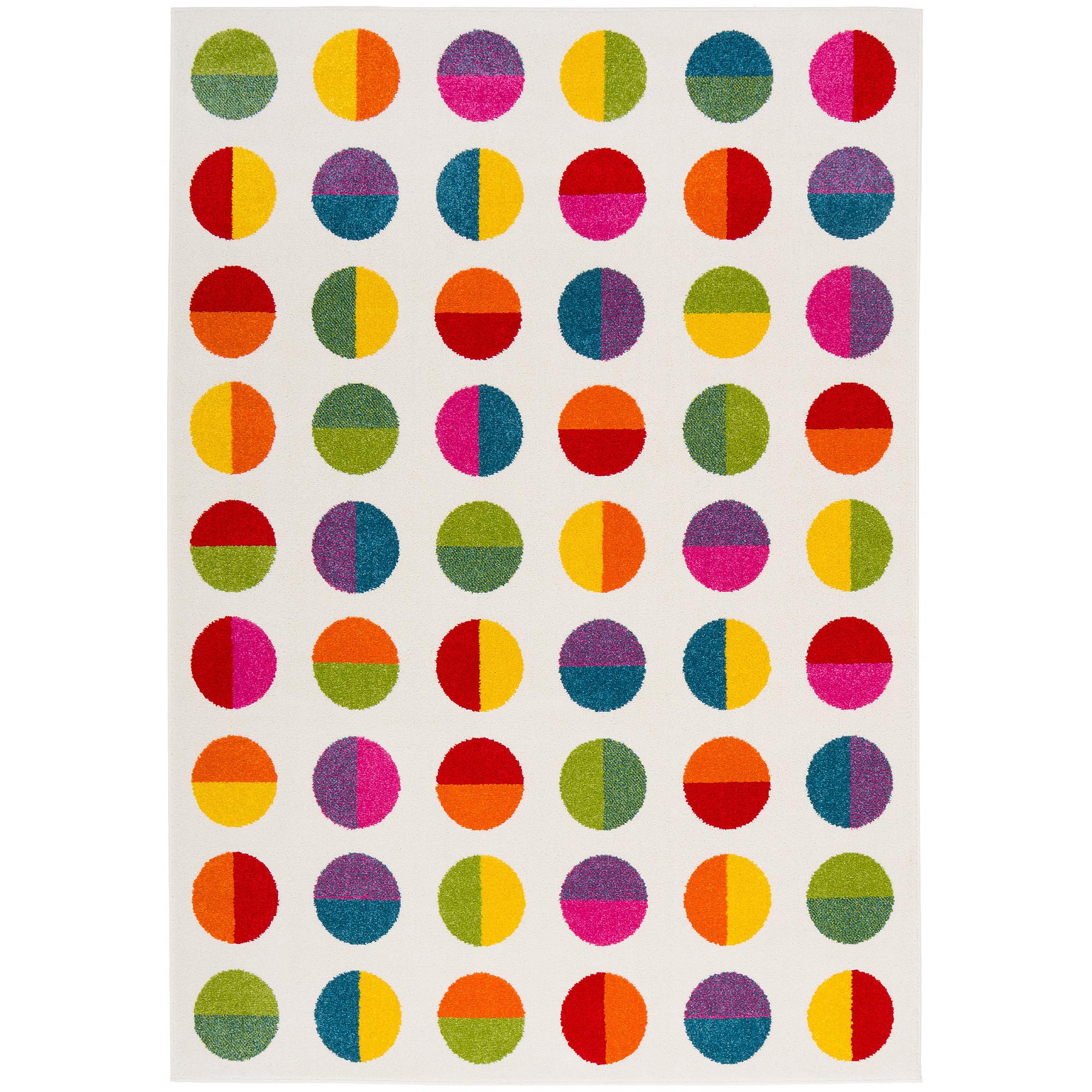 KINDER TEPPICH SOFTSTAR KIDS FANTASY BUNT - Rot, Textil (80/150cm) - Pergamon