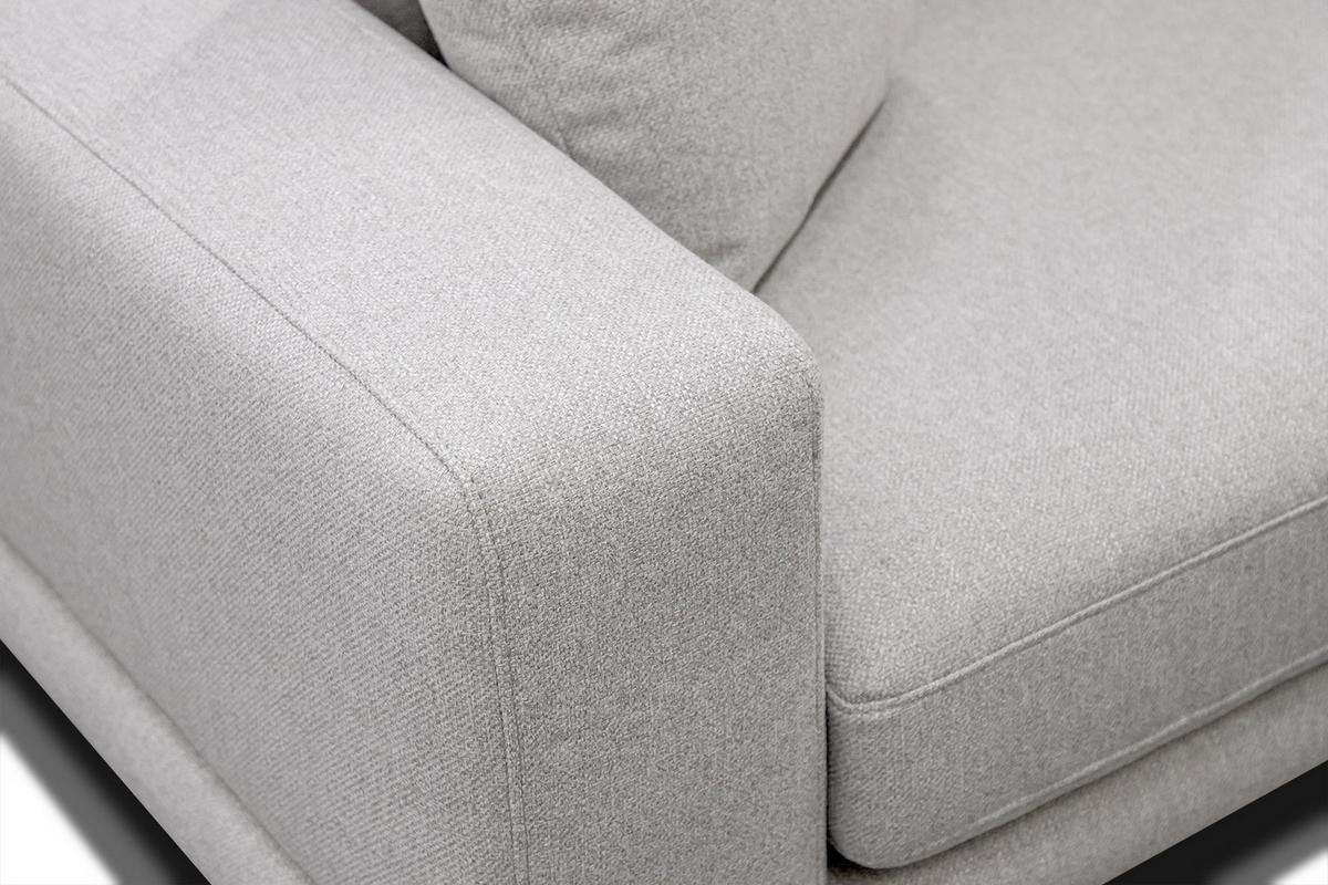 SOFA MEDIOLANE 2,5-Sitzer, hellgrau - Hellgrau, Holzwerkstoff/Textil (203/87/96cm) - Wozimo
