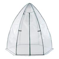 GEWÄCHSHAUS Hunze - Weiß, Metall (240/200/240cm) - [en.casa]
