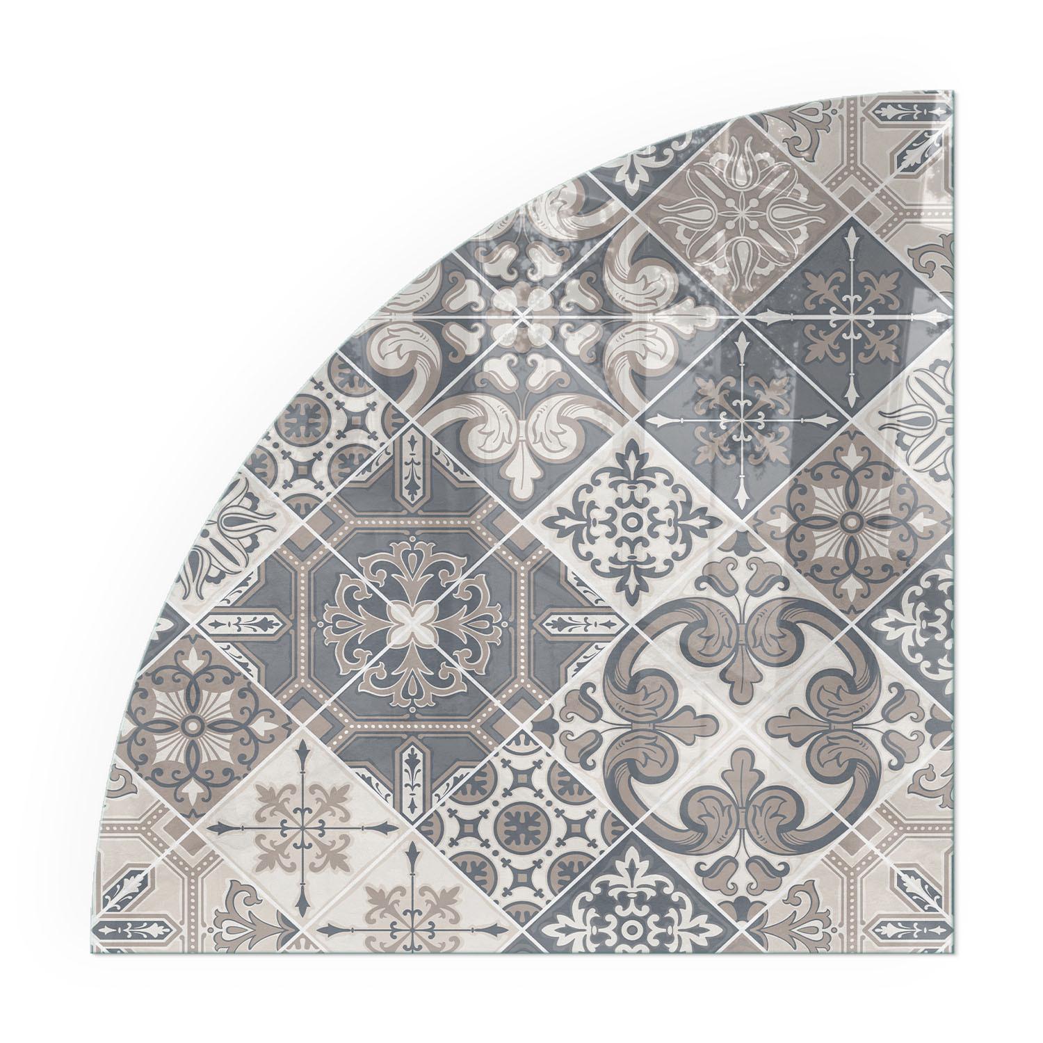 GLASPLATTE für Kamin 100x100 cm - Grau, Glas (100/100/0.4cm) - TULUP