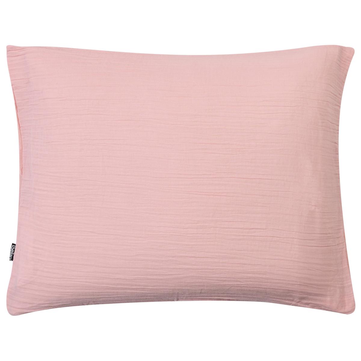 BETTWÄSCHE-SET 200/200 cm Baumwollmusselin Pastellrosa Sumner - Pink, Textil (200/200cm) - Beliani