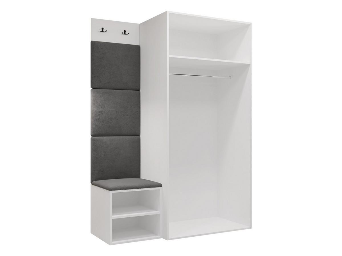 GARDEROBEN-SET Medi IV - Anthrazit/Nussbaumfarben, Holzwerkstoff/Kunststoff (80/191/50cm) - MIRJAN24