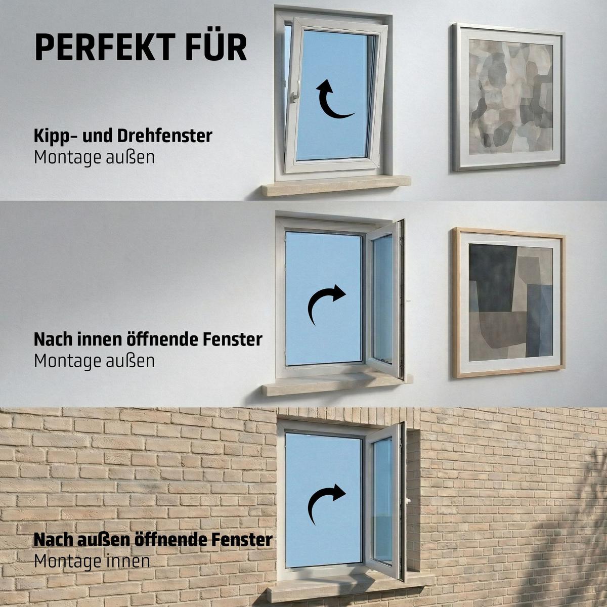 INSEKTENSCHUTZROLLO mit Kassette Anthrazit - Anthrazit, Kunststoff (80/150/3.7cm) - Cocoon Home Concepts