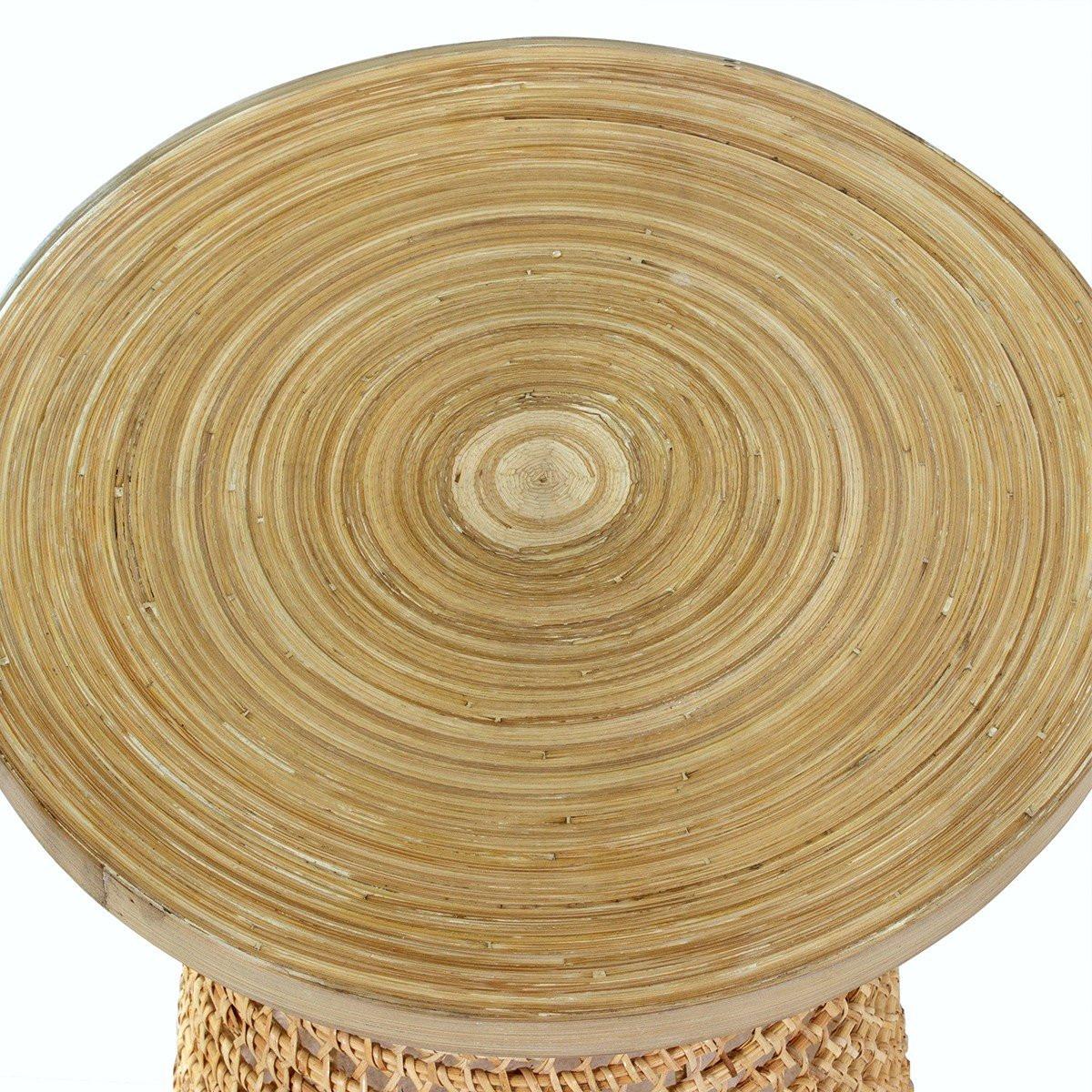 BEISTELLTISCH mit Bambusplatte - 40/40/45 cm - Apfelbaumfarben, Naturmaterialien (40/40/45cm) - Calicosy