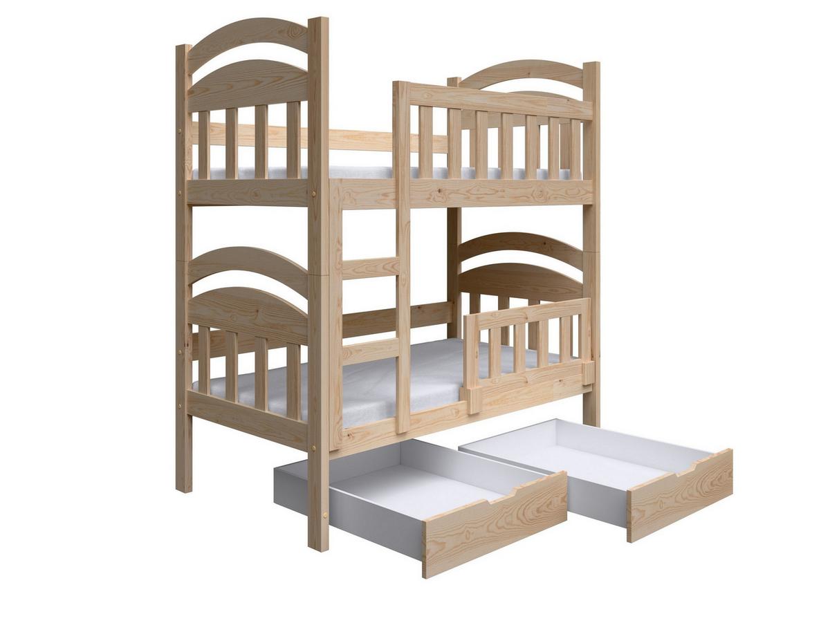 ETAGENBETT DUMBO mit Bettkasten 75x180 cm Kieferfarben - Kieferfarben, Holz (75/180cm) - MASSENO