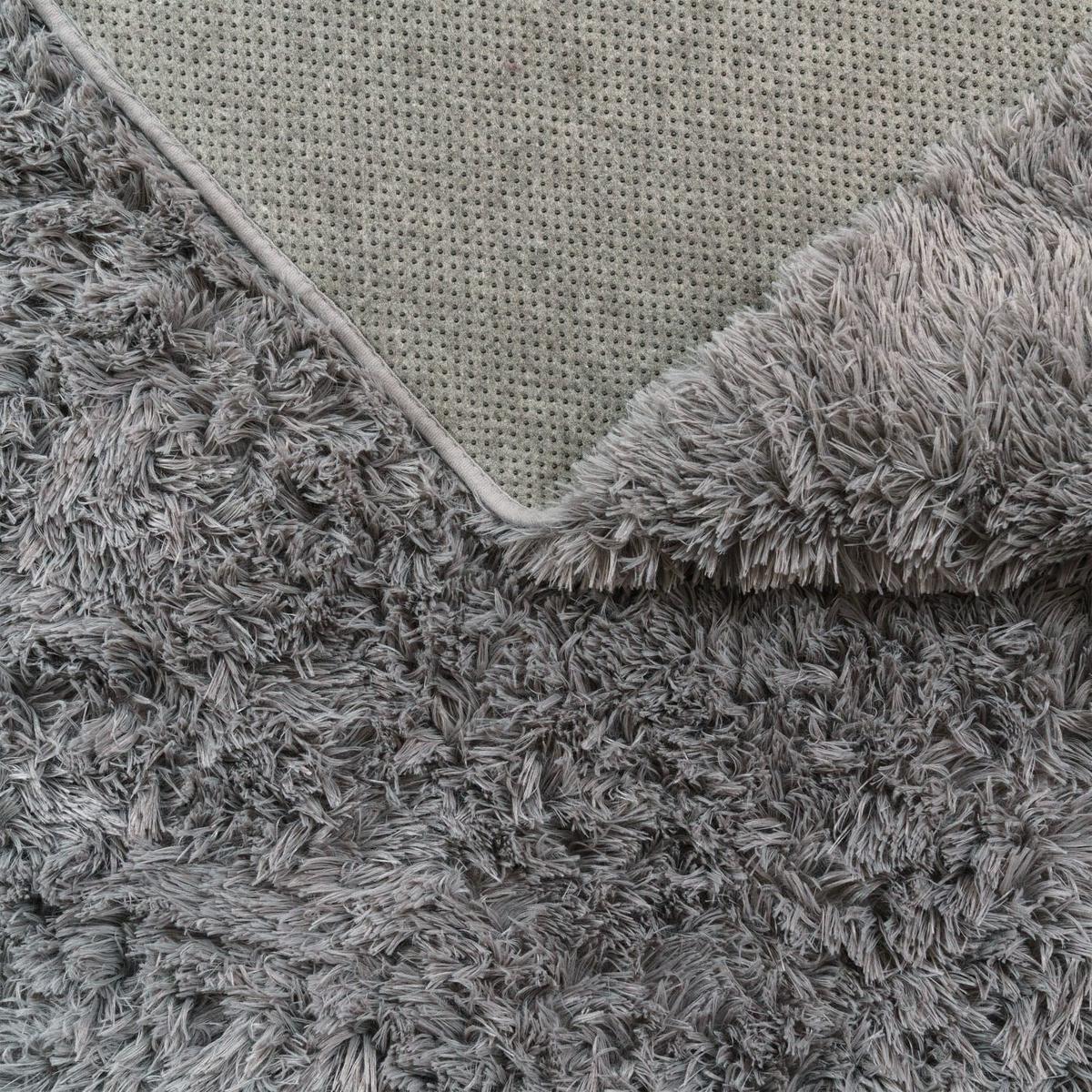 HOCHFLORTEPPICH Grau 60 x 100 cm - Grau, Kunststoff (60/100cm) - TT Home