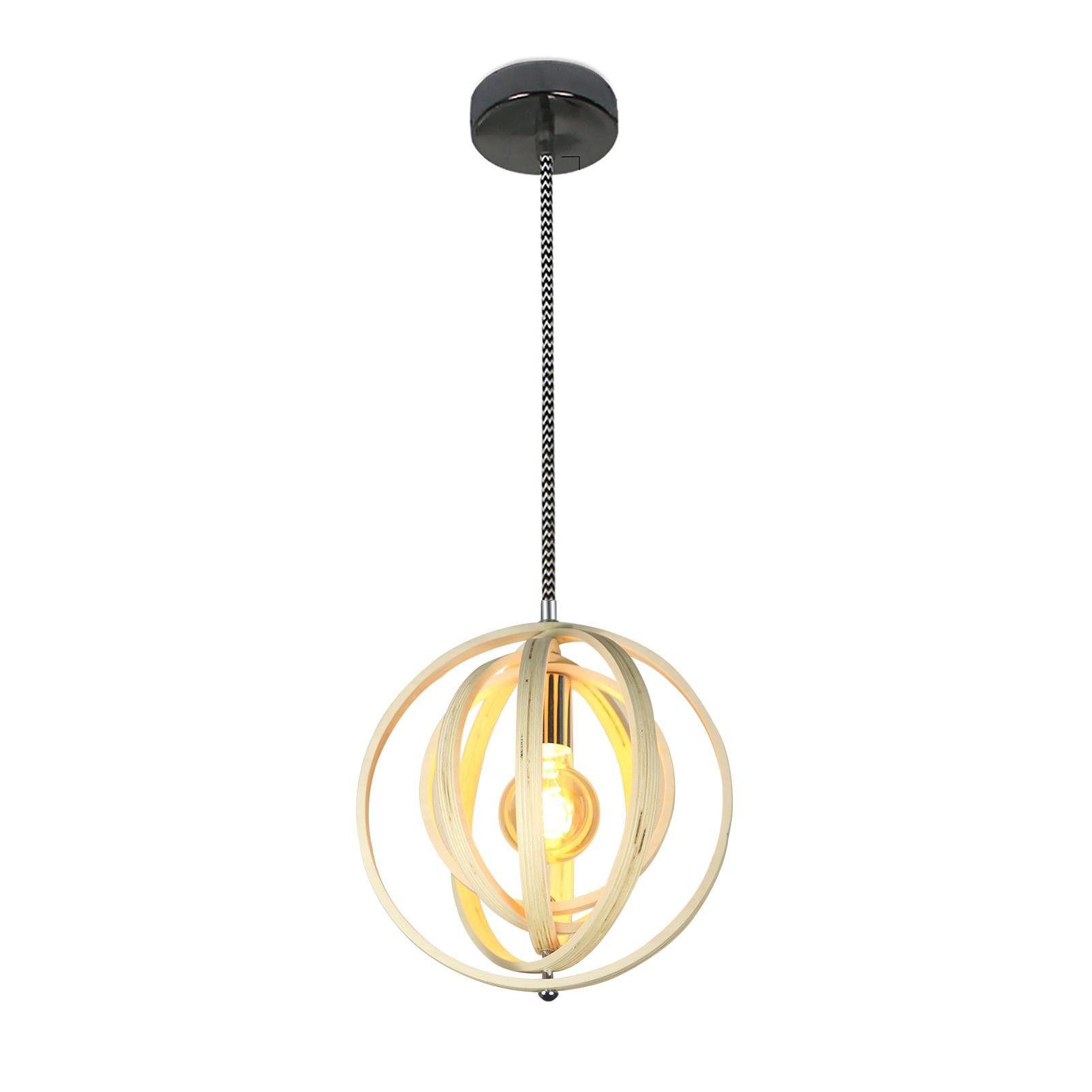 PENDELLEUCHTE Detlef 30/30/150 cm - Weiß, Holz (30/30/150cm) - Nettlife