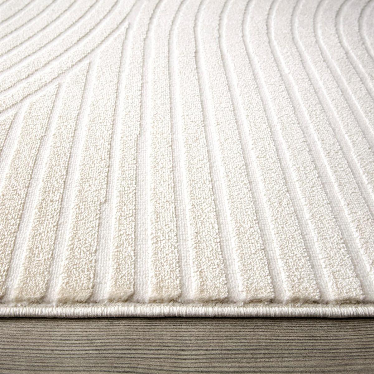 KURZFLORTEPPICH, einfarbig, Florhöhe 9 mm, Creme, 160 x 220 cm - Creme, Textil (220/160cm) - KADIMA DESIGN