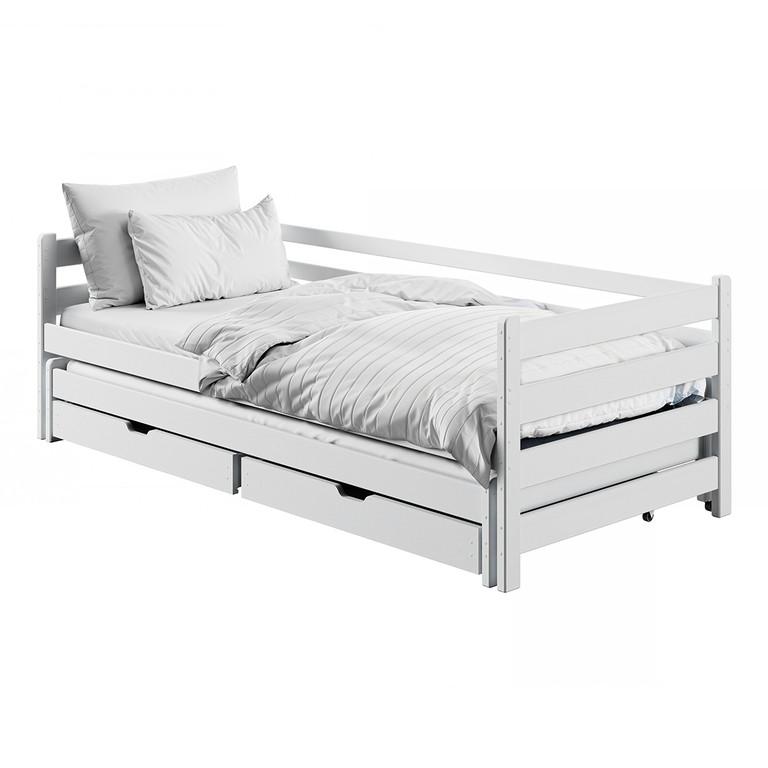 BETT 90/200 Abi Weiß - Weiß, Holzwerkstoff (90/200cm) - Petits-meubles