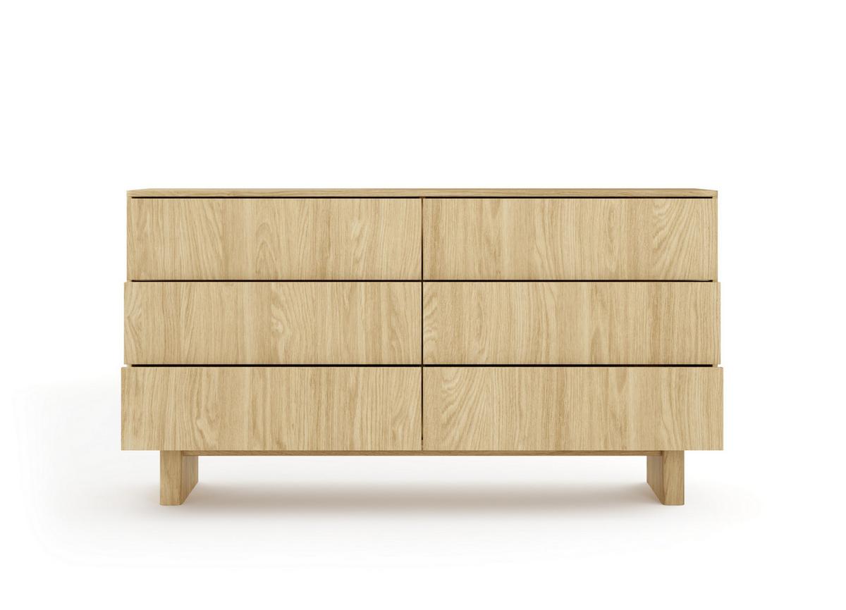 KOMMODE TRAVE 153,5/82,6/38,1cm mit 6 Schubladen Türen Eichefarben - Eichefarben, Holzwerkstoff (153.5/82.6/38.1cm) - MASSENO
