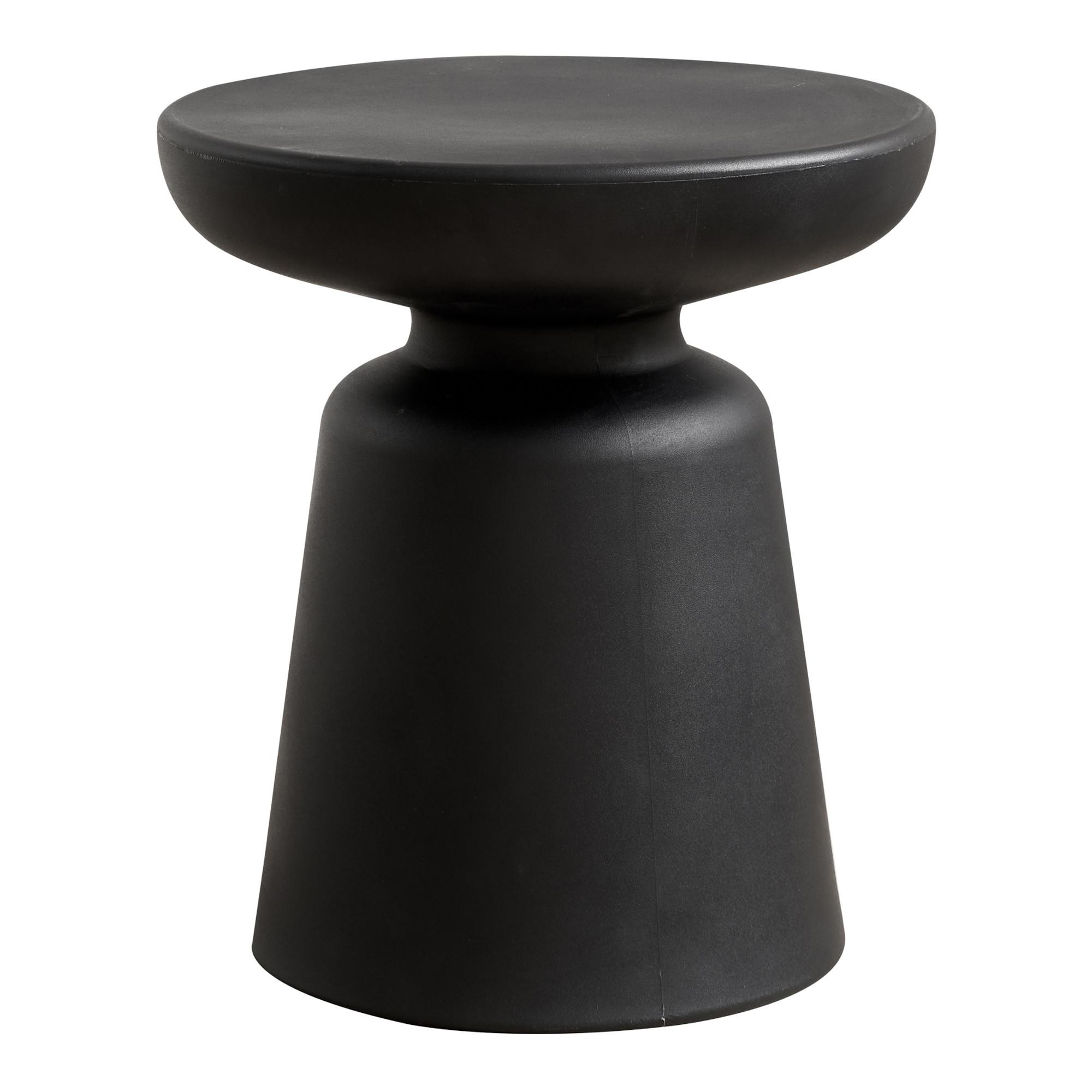 BEISTELLTISCH Posio - Schwarz, Kunststoff (40/40/44cm) - [en.casa]