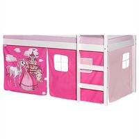 VORHANG PRINZESSIN pink/rosa - Pink/Rosa, Textil (1/73/84cm) - IDIMEX