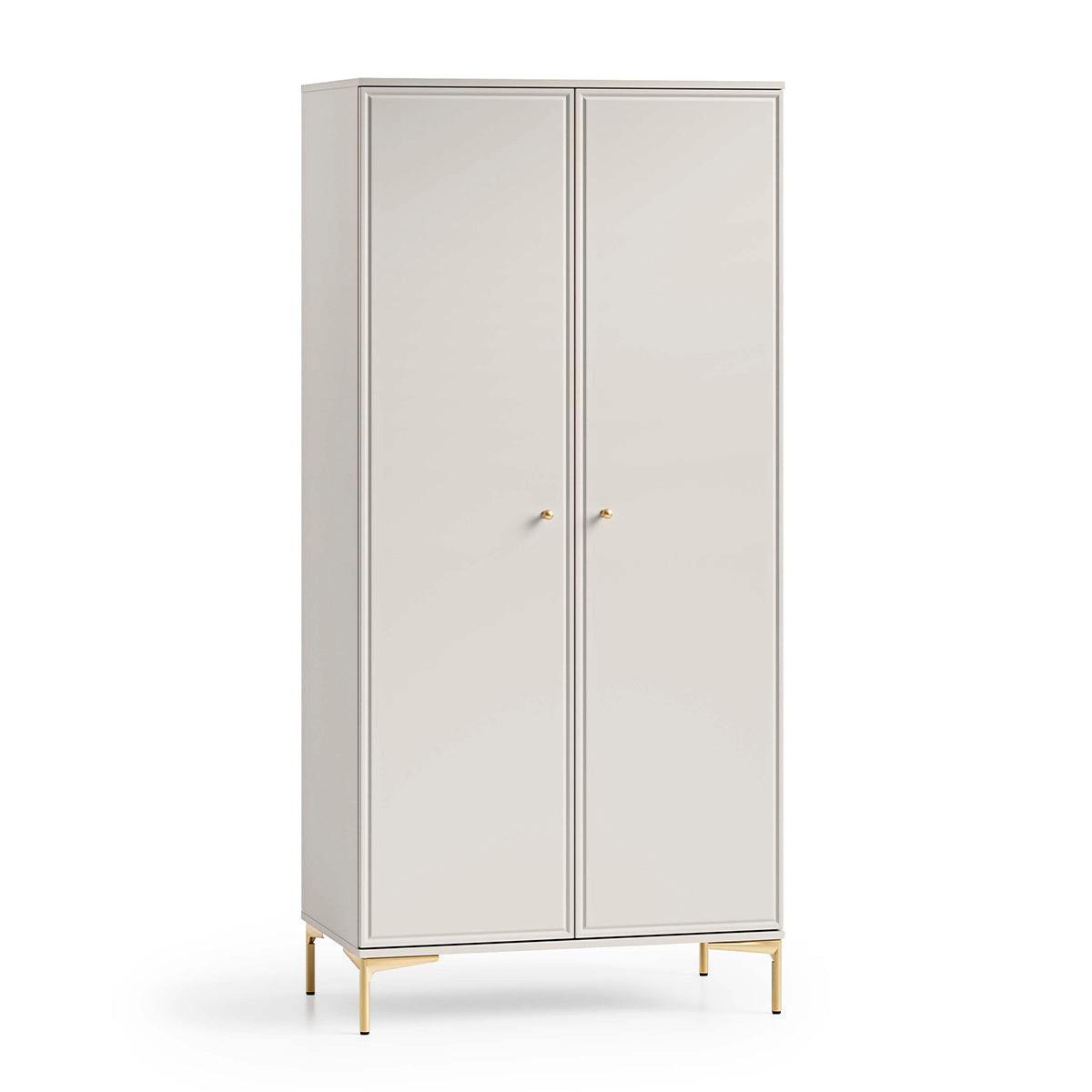 SCHRANK 2 Türen Sélène Kaschmir - Beige, Holzwerkstoff (89/190/53cm) - Petits-meubles