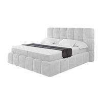 BOXBETT - AURI-H3 - 120x200 Hellgrau Lapitt - Greige, Holzwerkstoff (120/200cm) - ALTDECOR
