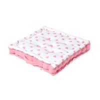 SITZKISSEN rosa Herz-Muster 50/50/10 cm - Rosa, Textil (50/50/10cm) - Homescapes