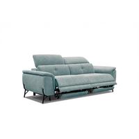 SOFA AVENA 3-Sitzer mit 2 Relaxfunktionen, mintgrün - Mintgrün, Holzwerkstoff/Textil (204/80/108cm) - Wozimo