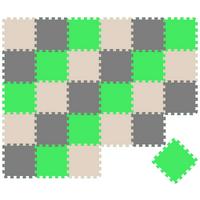SPIELMATTE ab Null - 270/90 cm Puzzlematte Grau - Multicolor, Kunststoff (30/30cm) - Littletom