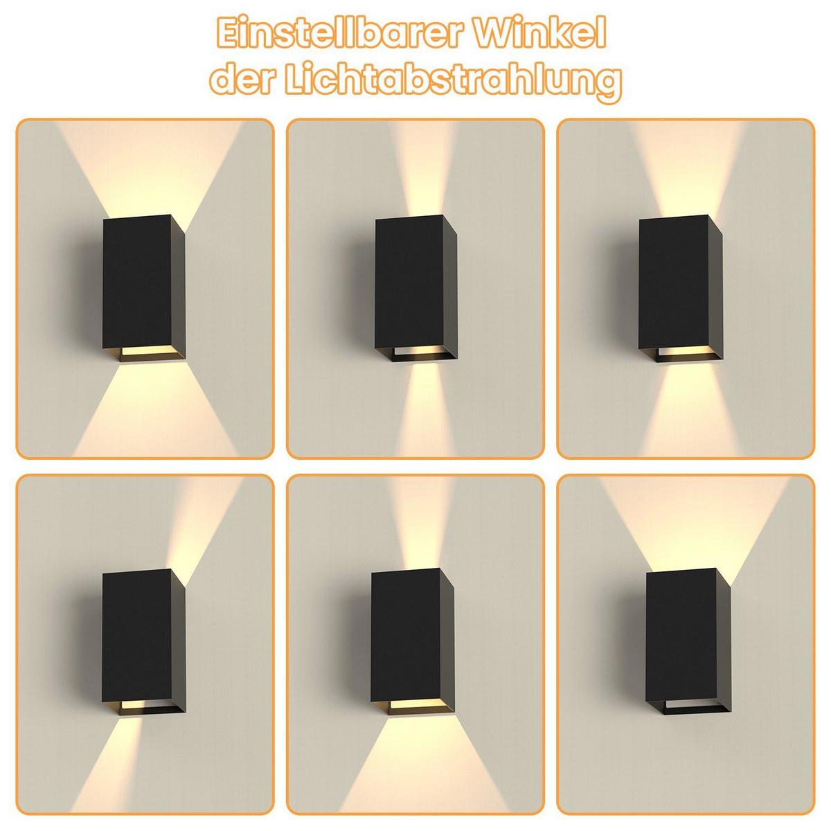 LED WANDLEUCHTE Herz - Schwarz, Metall (10/20/10cm) - Nettlife
