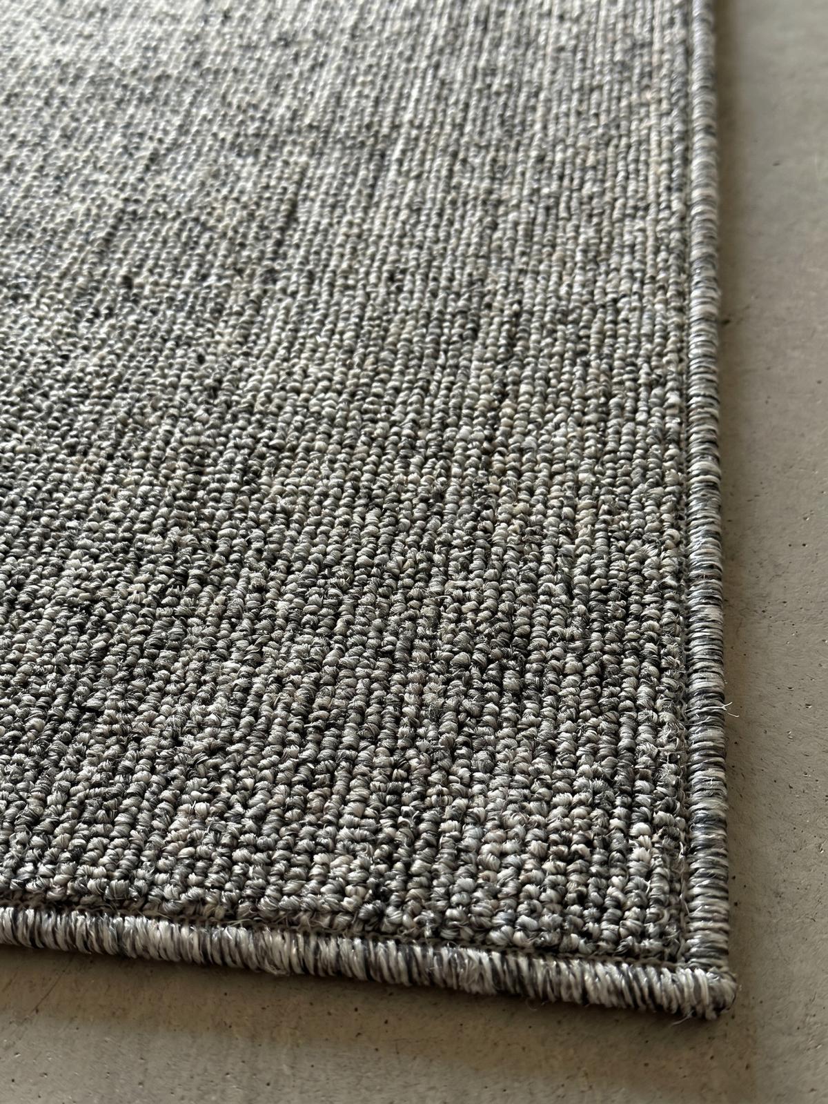 KURZFLORTEPPICH AMMER, einfarbig, Grau, 80 x 250 cm - Grau, Textil (250/80cm) - KADIMA DESIGN