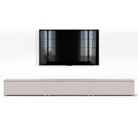 LOWBOARD Barvo 3x100 Beige Kaschmir 300/36,5/32 cm – hängend oder stehend - Beige, Holzwerkstoff/Kunststoff (300/36.5/32cm) - AX Living