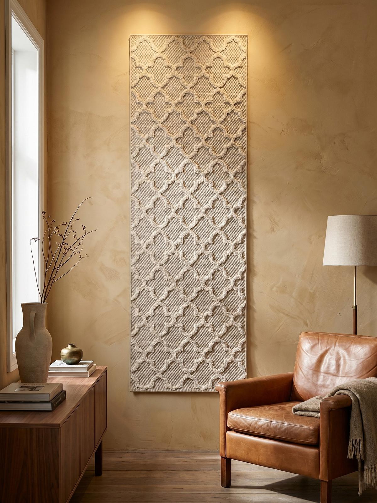 TEPPICH Outdoor IMST in Beige, im Skandi-Stil, 80 x 250 cm - Beige, Textil (80/250cm) - KADIMA DESIGN
