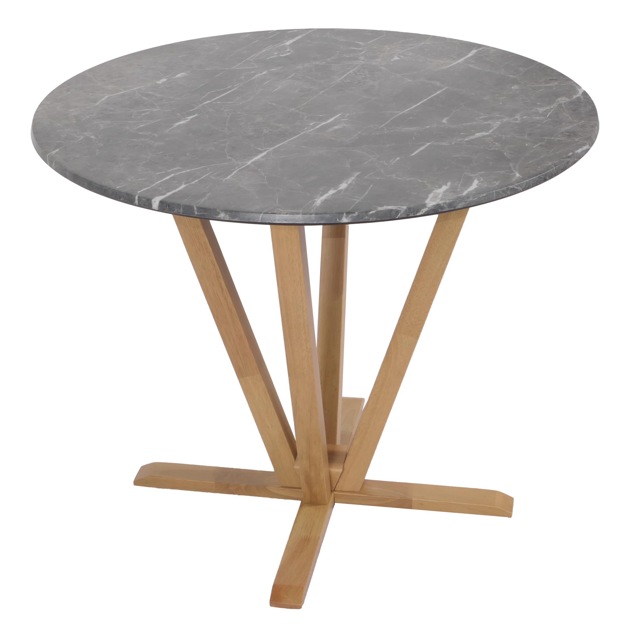BISTROTISCH -B rund Grau - Grau, Holz (92/92/76cm) - MCW