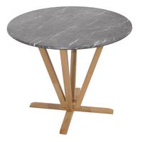 BISTROTISCH -B rund Grau - Grau, Holz (92/92/76cm) - MCW
