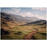 FOTOTAPETE Landschaft Natur Braun 150x105 cm - Multicolor, Papier (150/105cm) - Wallarena