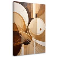 LEINWANDBILD 3D und geometrisch 60x90cm - Beige, Textil (60/90cm) - Feeby