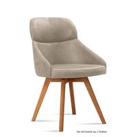 ESSZIMMERSTUHL (2er-Set) Donna 52x82x63 Eiche geölt/Natur - Eichefarben/Naturfarben, Kunststoff (63/82/52cm) - 58aufmkessel