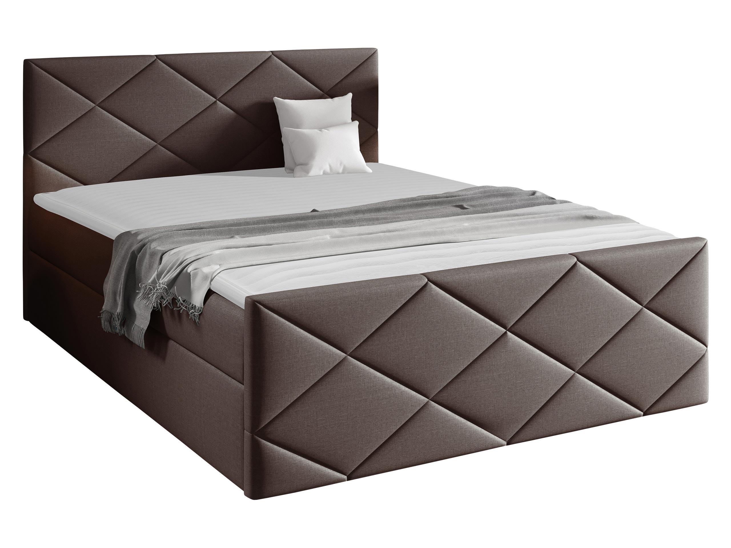 BOXBETT Herkules - H3 - Dunkelbraun, Holz (160/200cm) - MIRJAN24