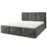 POLSTERBETT MORENA LM 120x200 cm mit Bettkästen - Grau - Grau, Holz (120/200cm) - MASSENO